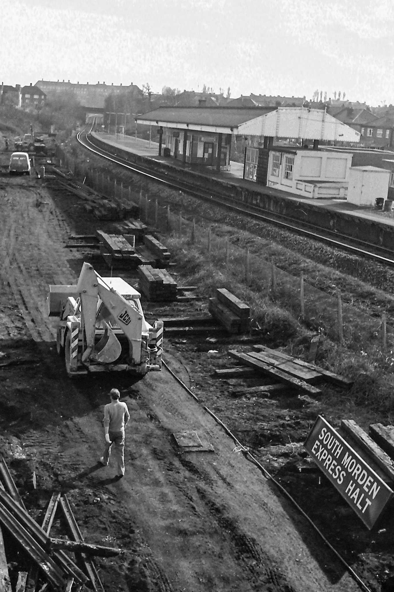 1979 South Morden rail siding and track removal. (Photographer Sam Jones)