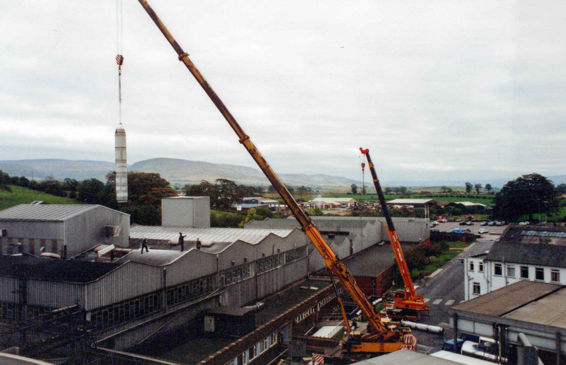 1980's Appleby Spray Drier Installation. (Courtesy David Atkinson)