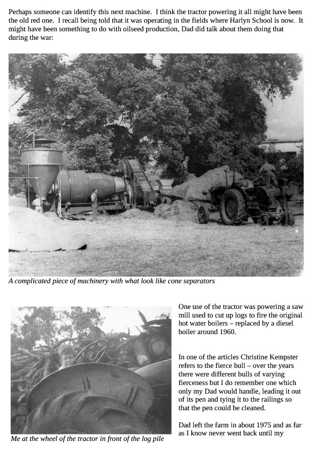 2024 More Memories of Joel Street Farm, by John Stonehill Page 2