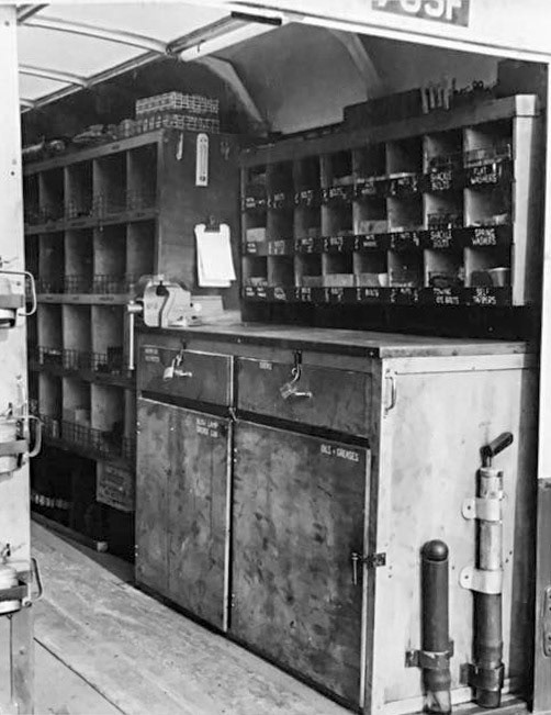 1970's? Inside Bedford EVM Van (Courtesy Paul Smith)