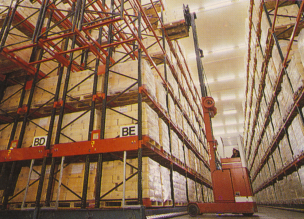 1987 Oswestry. Graduate Recruitment Brochure 'A New Perspective'- computer-linked cheese racking system. (Courtesy Soo Rose-Cook)