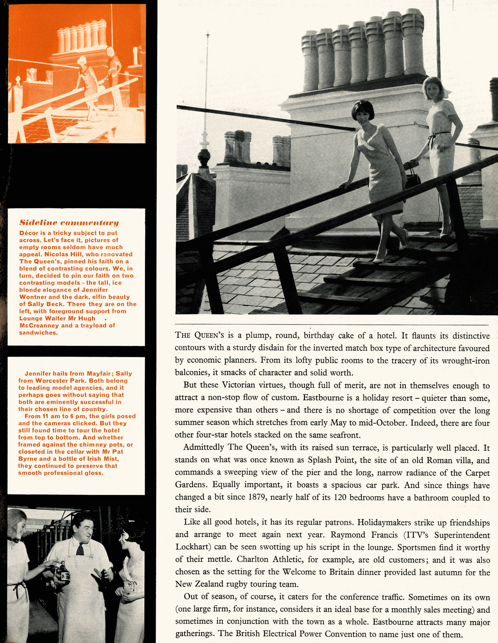 1965 Queen's Hotel, Eastbourne. (Express News Summer/Autumn)