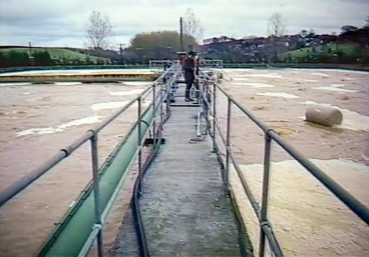 1990's Ruyton Effluent Plant. (Stills from Ruyton Video (Steven Harley))