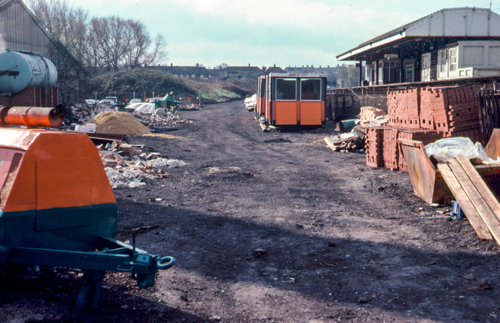 1979 South Morden - old rail siding prior to construction of new boiler house