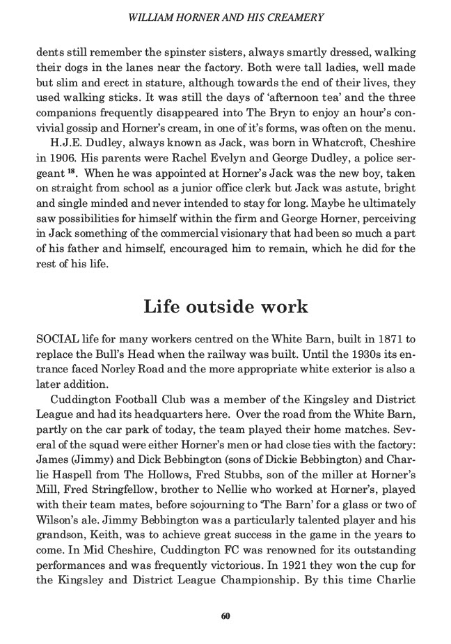 William Horner and his Creamery, Jill King