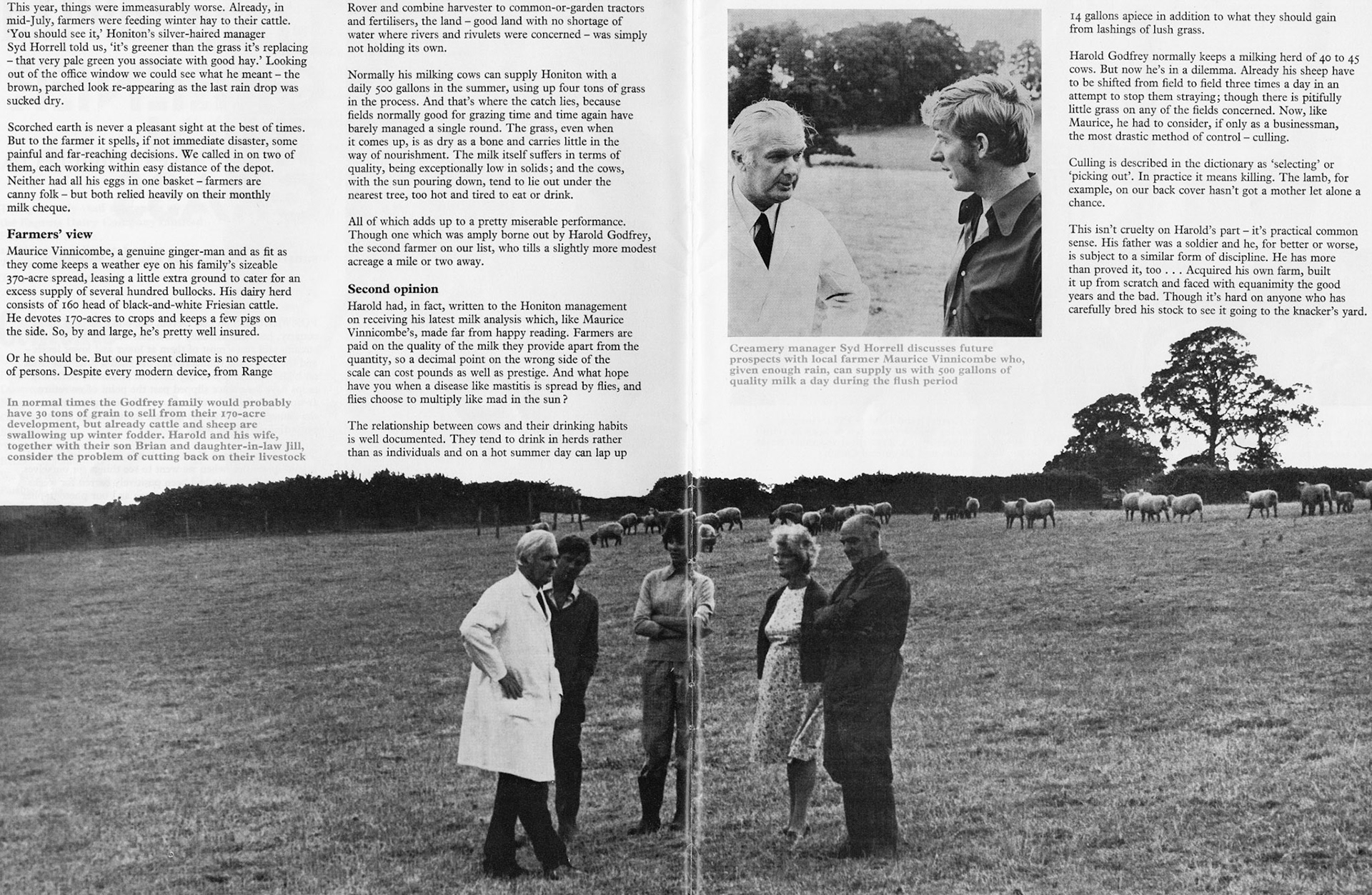 1976 Honiton milk supply in time of drought