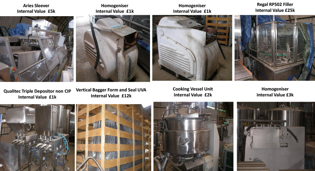2012 Minsterley: Miscellaneous Equipment. (Greencore Asset Sale on purchase by Muller, Courtesy Paul Bloor)