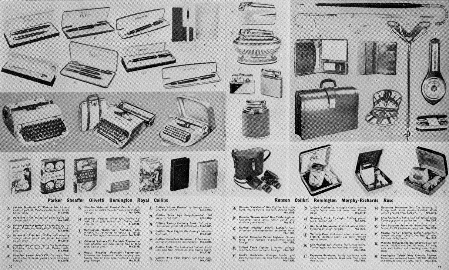 1962 London Region Sales Incentive campaign prizes. (Express News Spring)