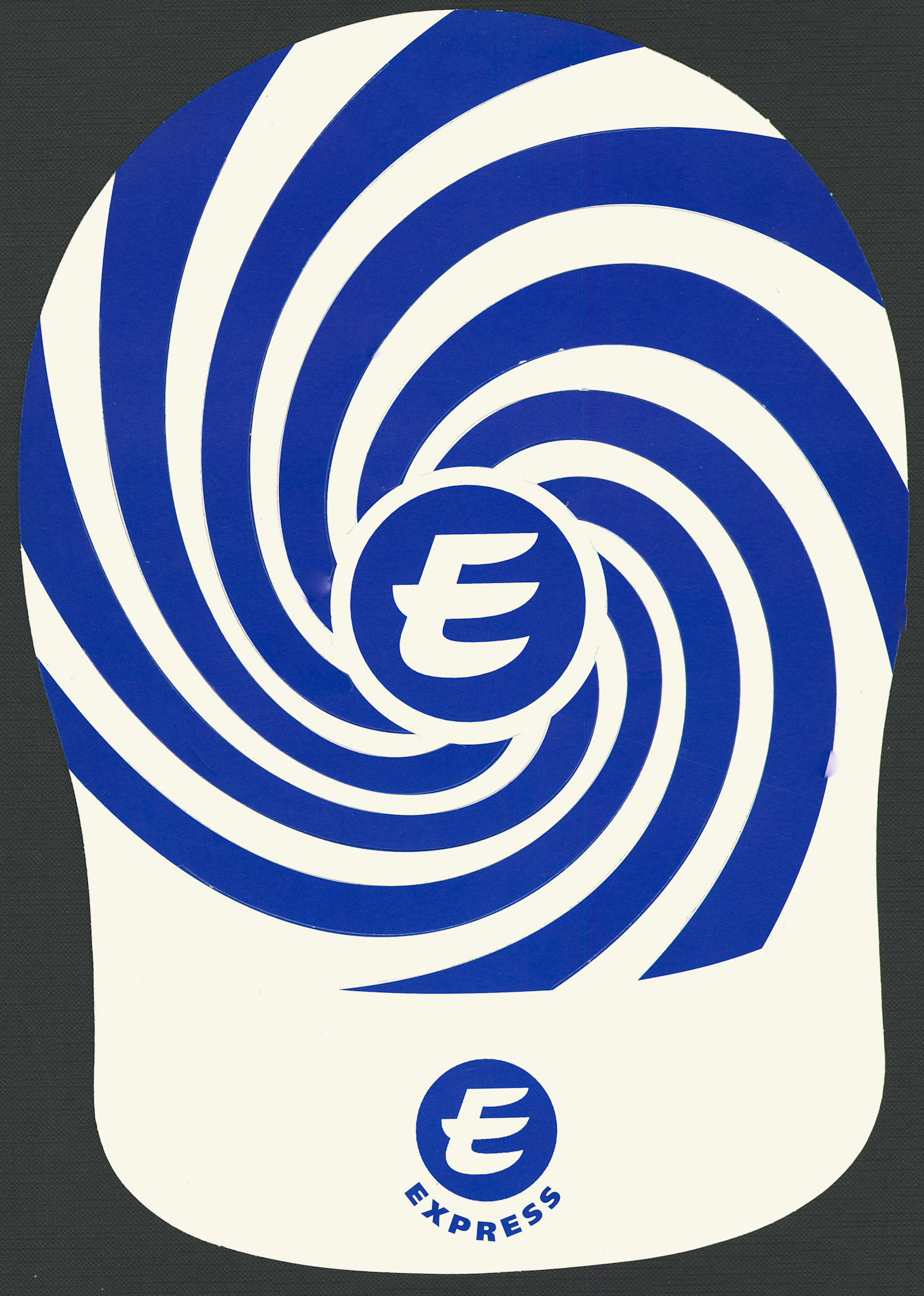 2000's? Express paper hat, marketing item.(Courtesy Paul Luke)