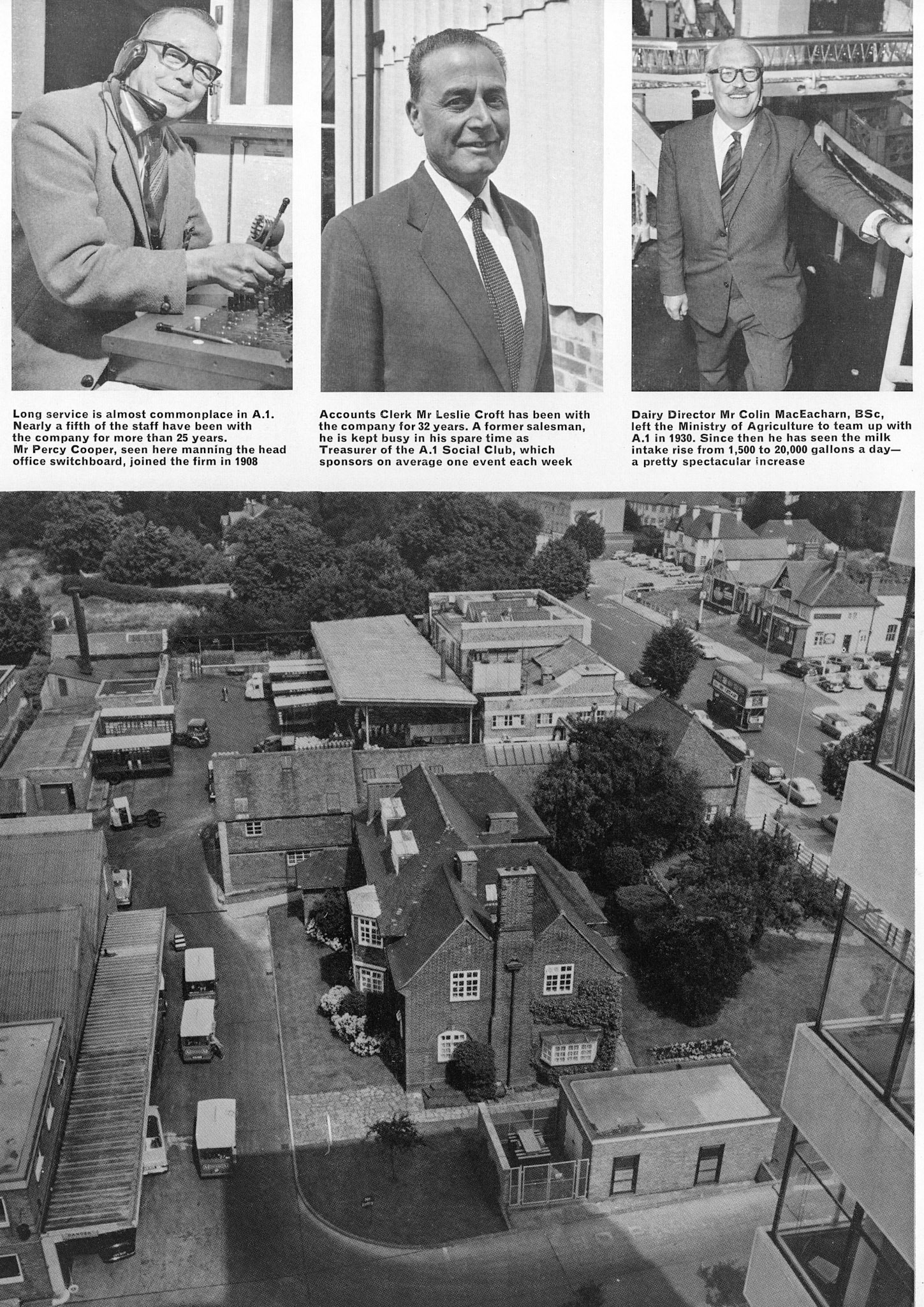 1967 A1 Dairies, with 60,000 customers in North London and Herfordshire, joins Express