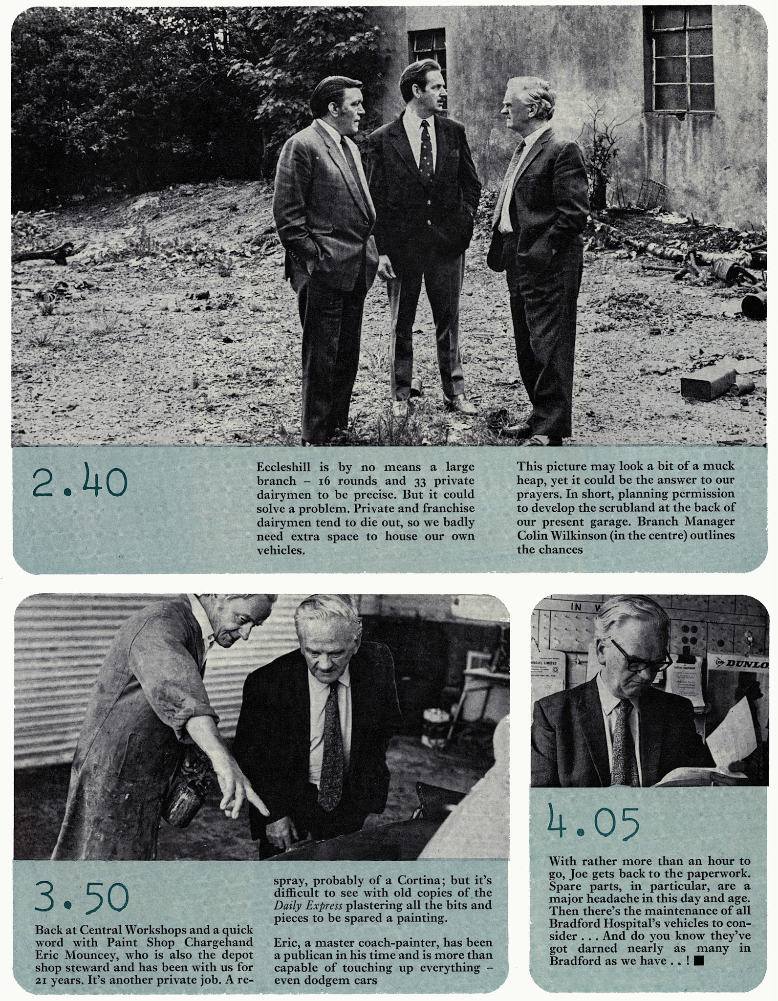 1974 Day in the life of Bradford Transport Engineer Joe Wray (Courtesy Doreen Williams)