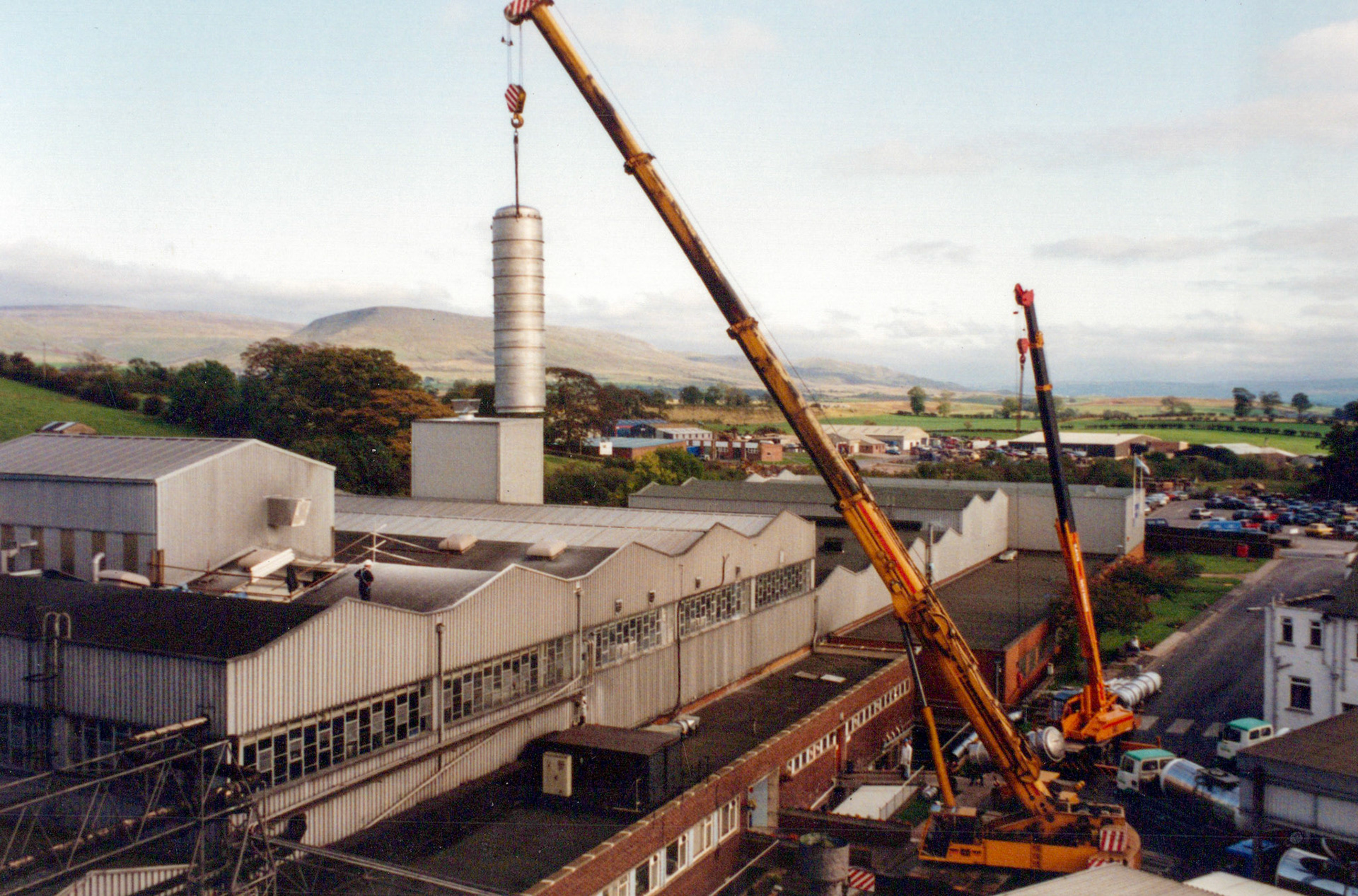 1980's Appleby Spray Drier Installation. (Courtesy David Atkinson)