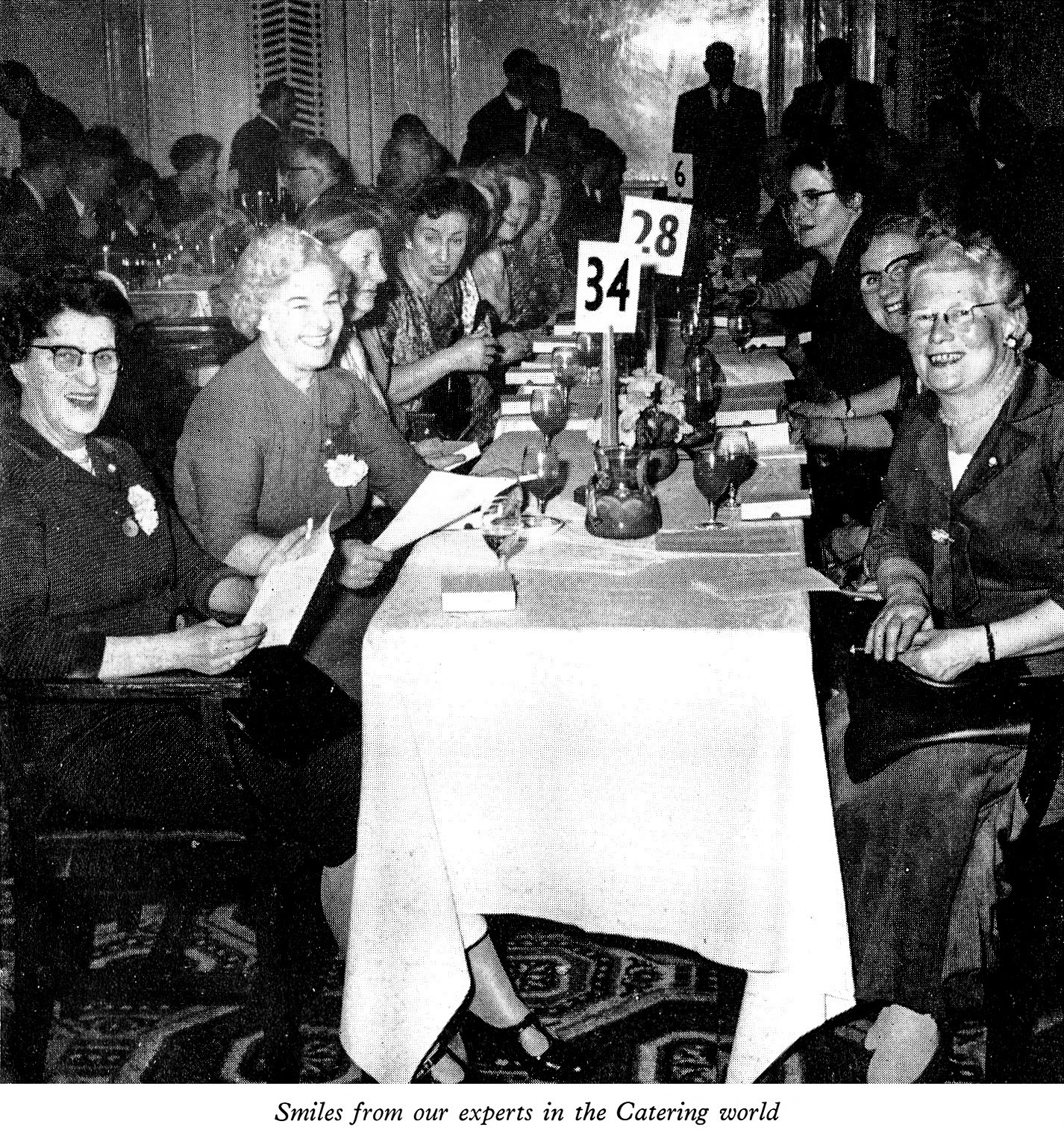1961 Long Service Dinner at The Connaught Rooms, WC2- 'Catering Ladies'. (LSA Annual Review)