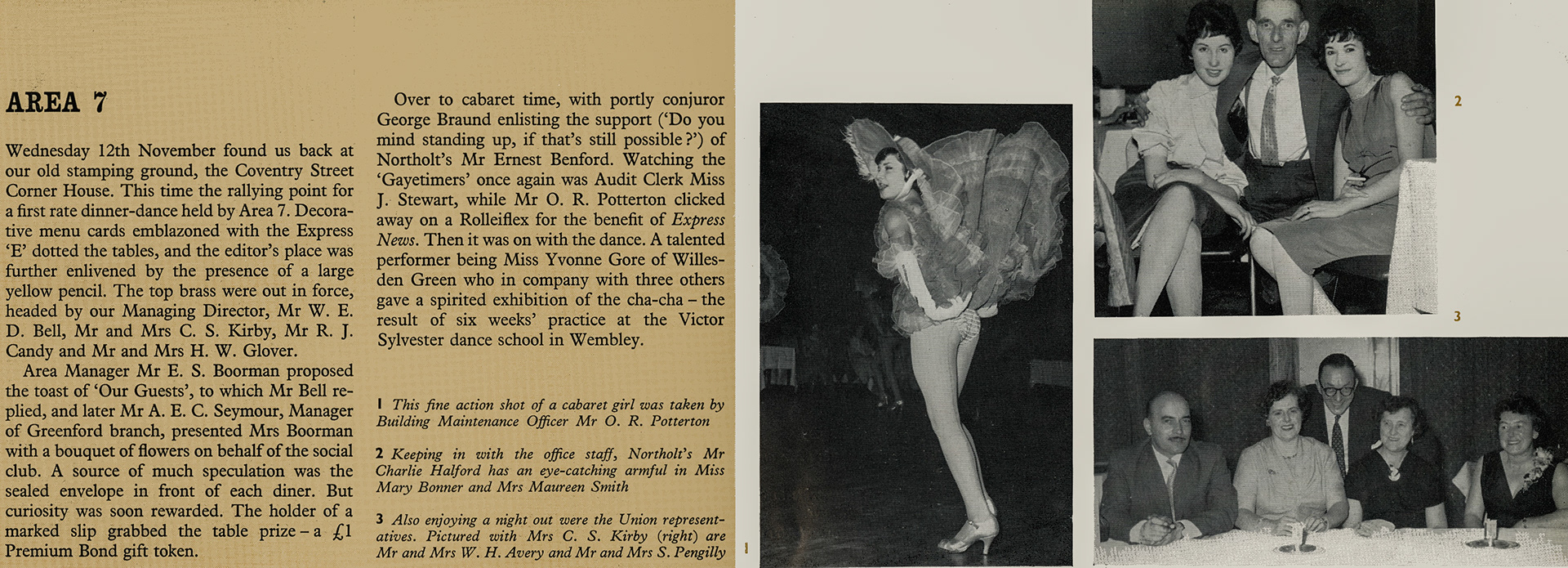 1959 London dinner at the Coventry Street Corner house. (Express News March)