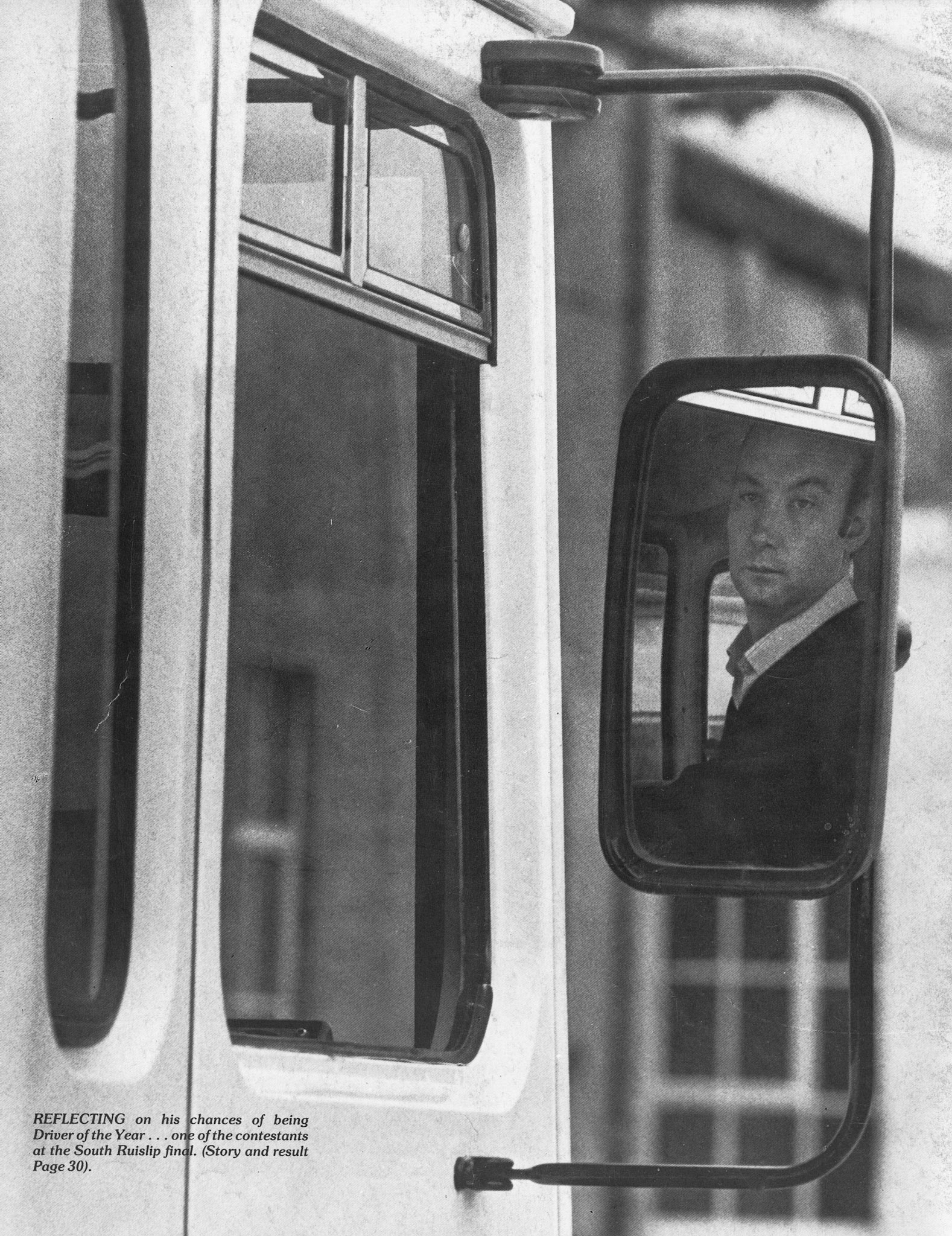 1984 Express News Back Cover - Driver of the Year contestant