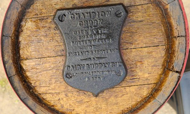 Dairy Supply Co. Ltd utensils and equipment from the Strathnairn rally, September 2014, and the Scottish National Tractor Show, Lanark, September 2015 (Courtesy Heather Holmes, Dairying with the Dairy Supply Co. Ltd, Edinburgh)