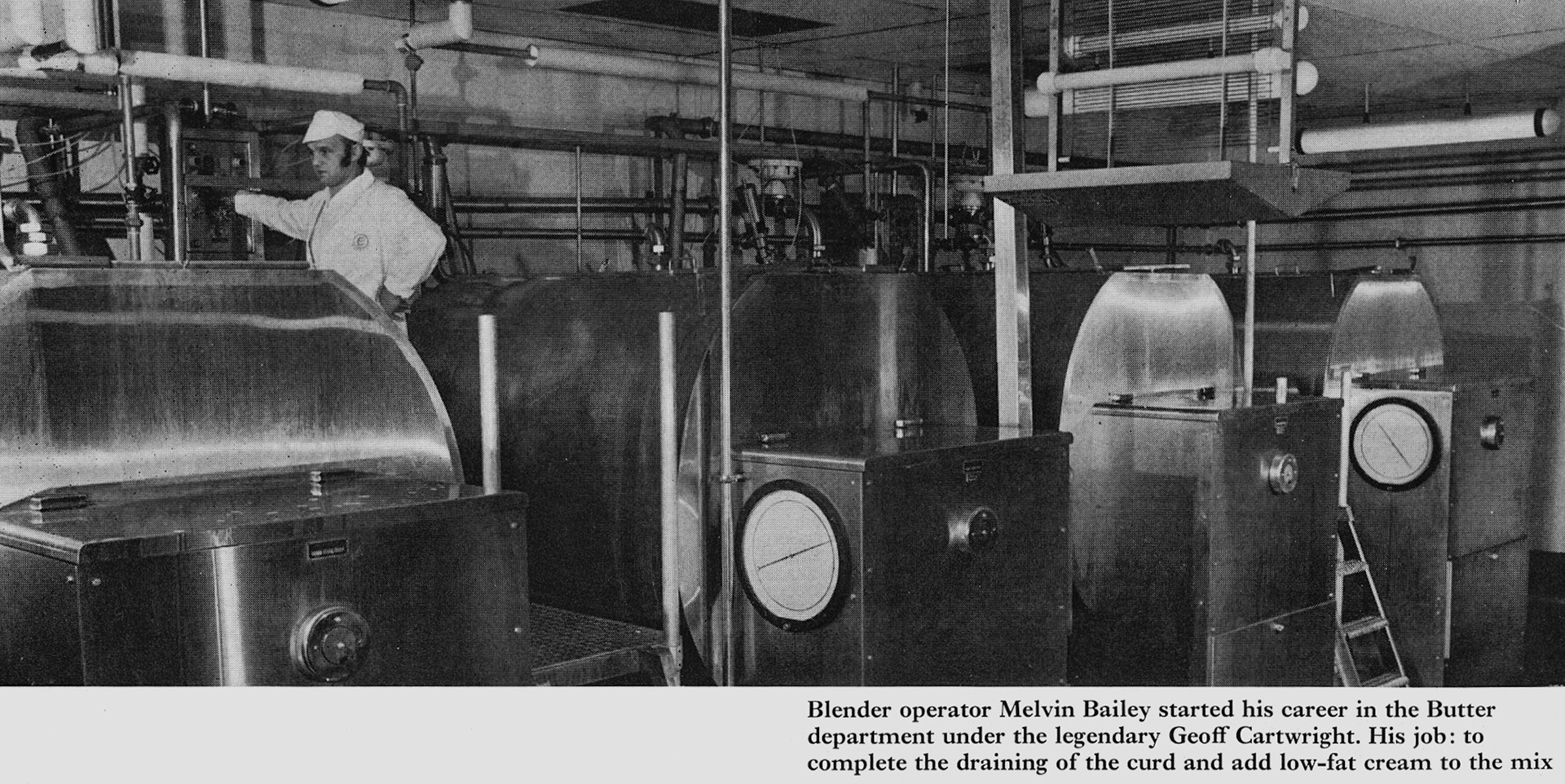 1972 Minsterley Blender Operator Melvin Bailey. (Express News Autumn)