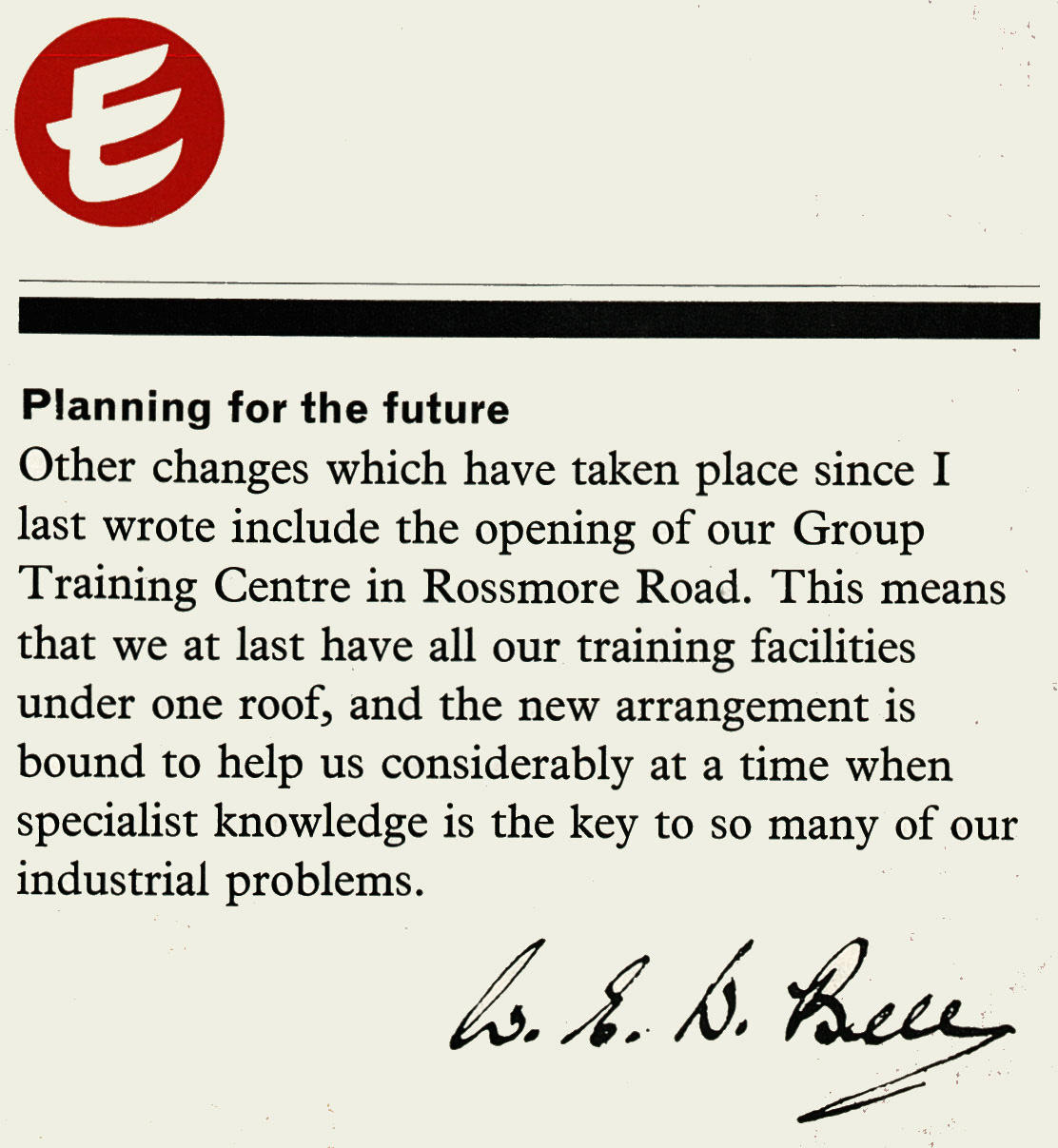 1966 Training Centre now opened at Rossmore Road. (Express News Autumn &amp; Christmas)