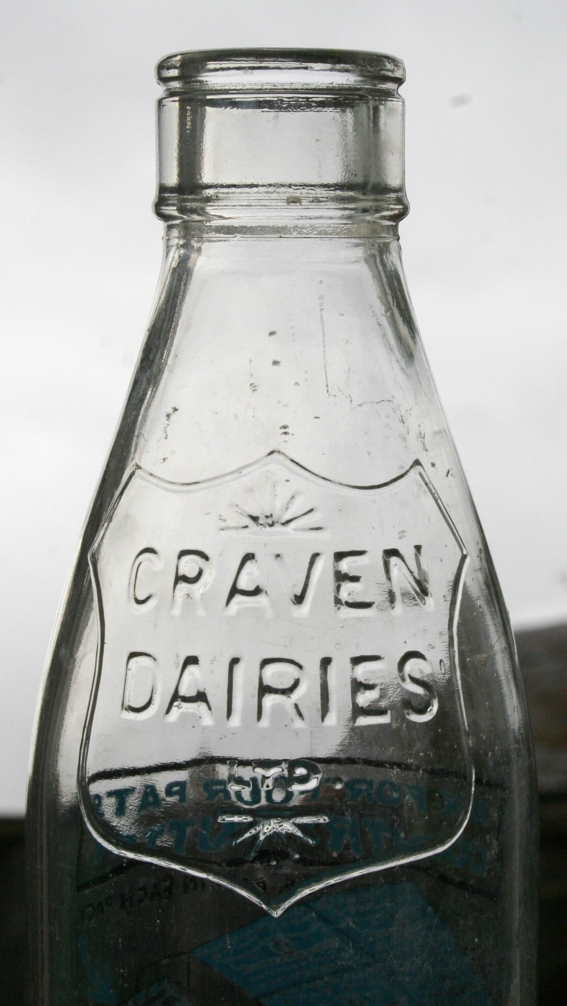 1950's Craven Dairies bottle (Courtesy Mark Hudson)