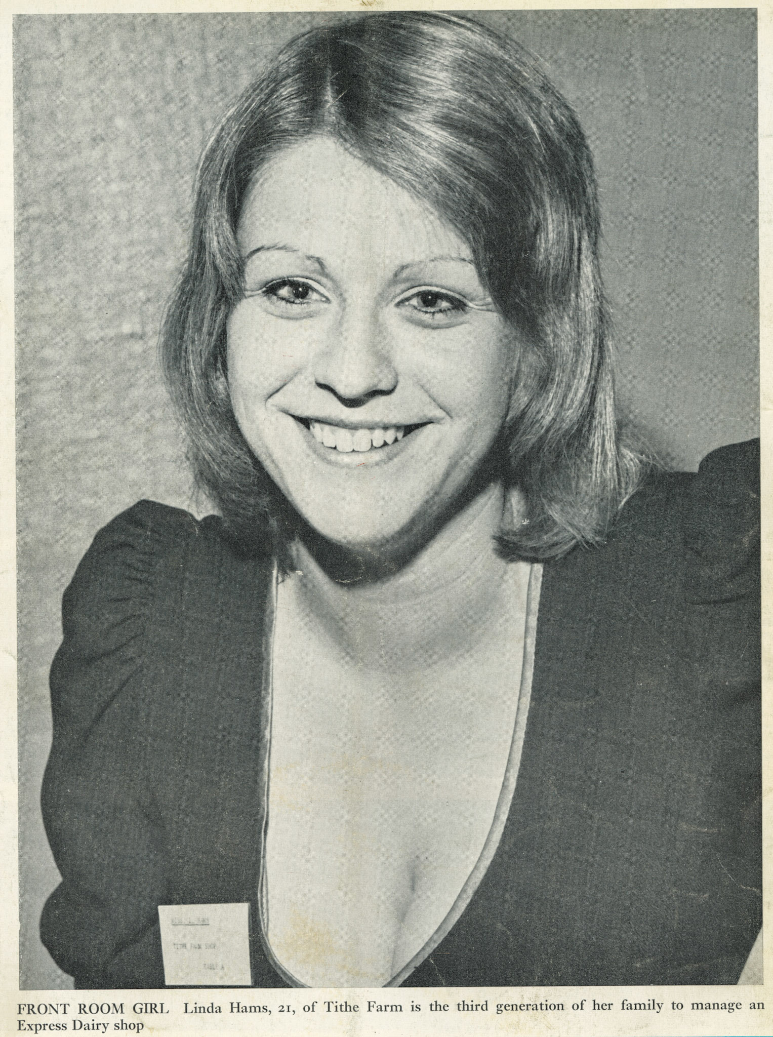 1973 Linda Hams, Manager of Tithe Farm shop