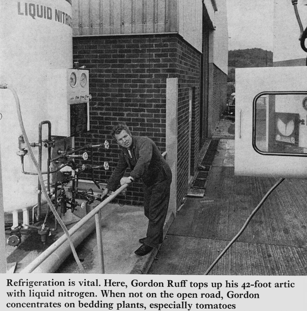 1972 Minsterley HGV Driver Gordon Ruff. (Express News Autumn)