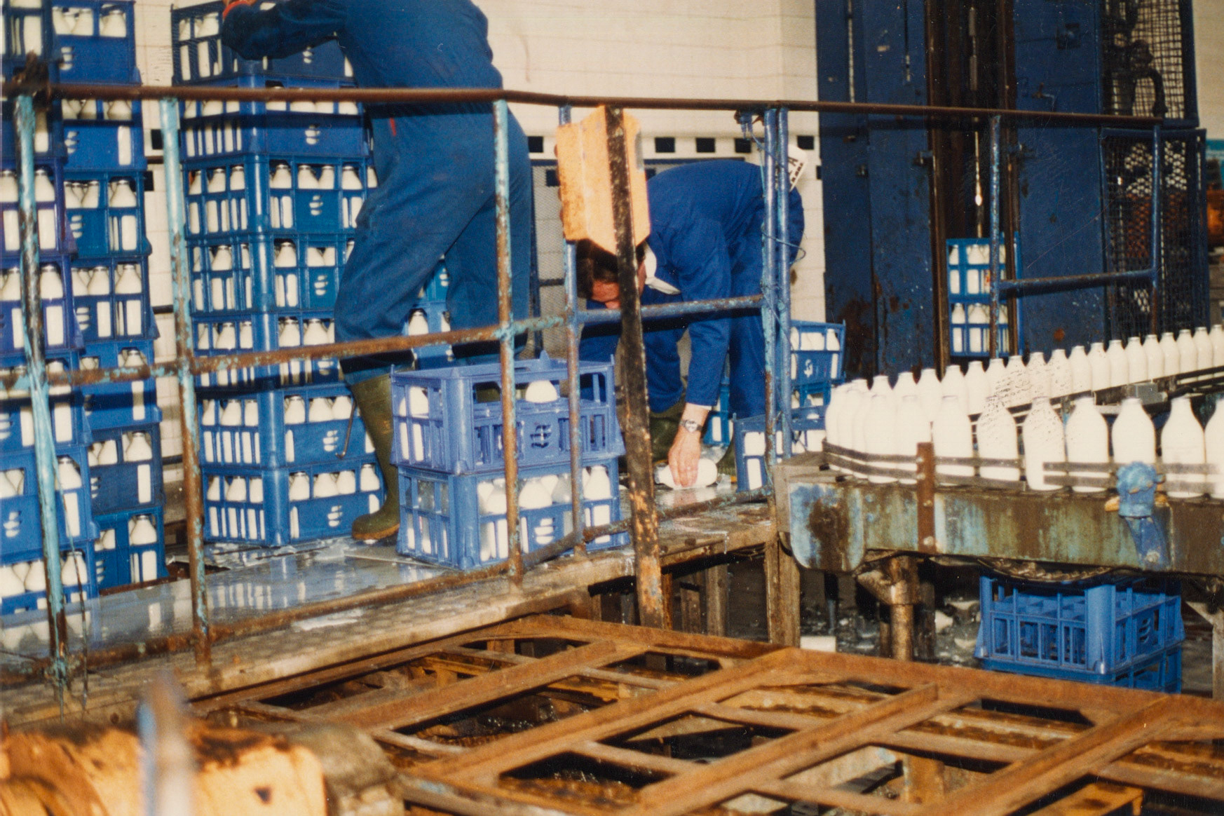 1980s Bromley Processing bottling line. (Pictures by Reg Ball, on loan from Colin Bristow)