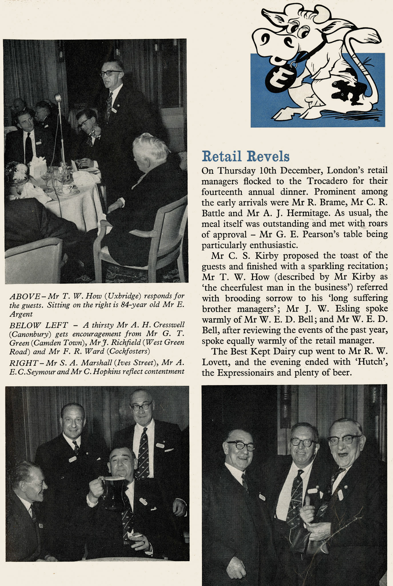 1960 Retail Managers Dinner at the Trocadero  (Express News Spring)