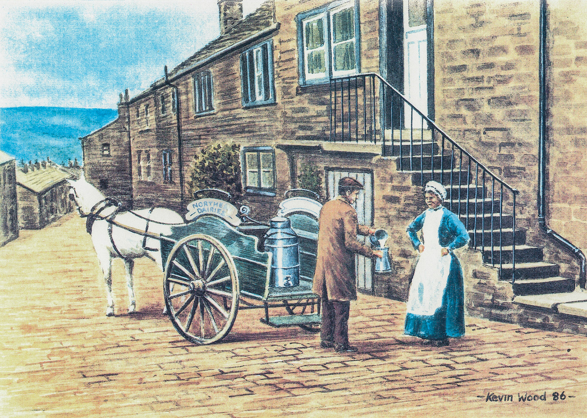 1986 'Northern Dairies' delivery by Kevin Wood (Courtesy Paul Luke)