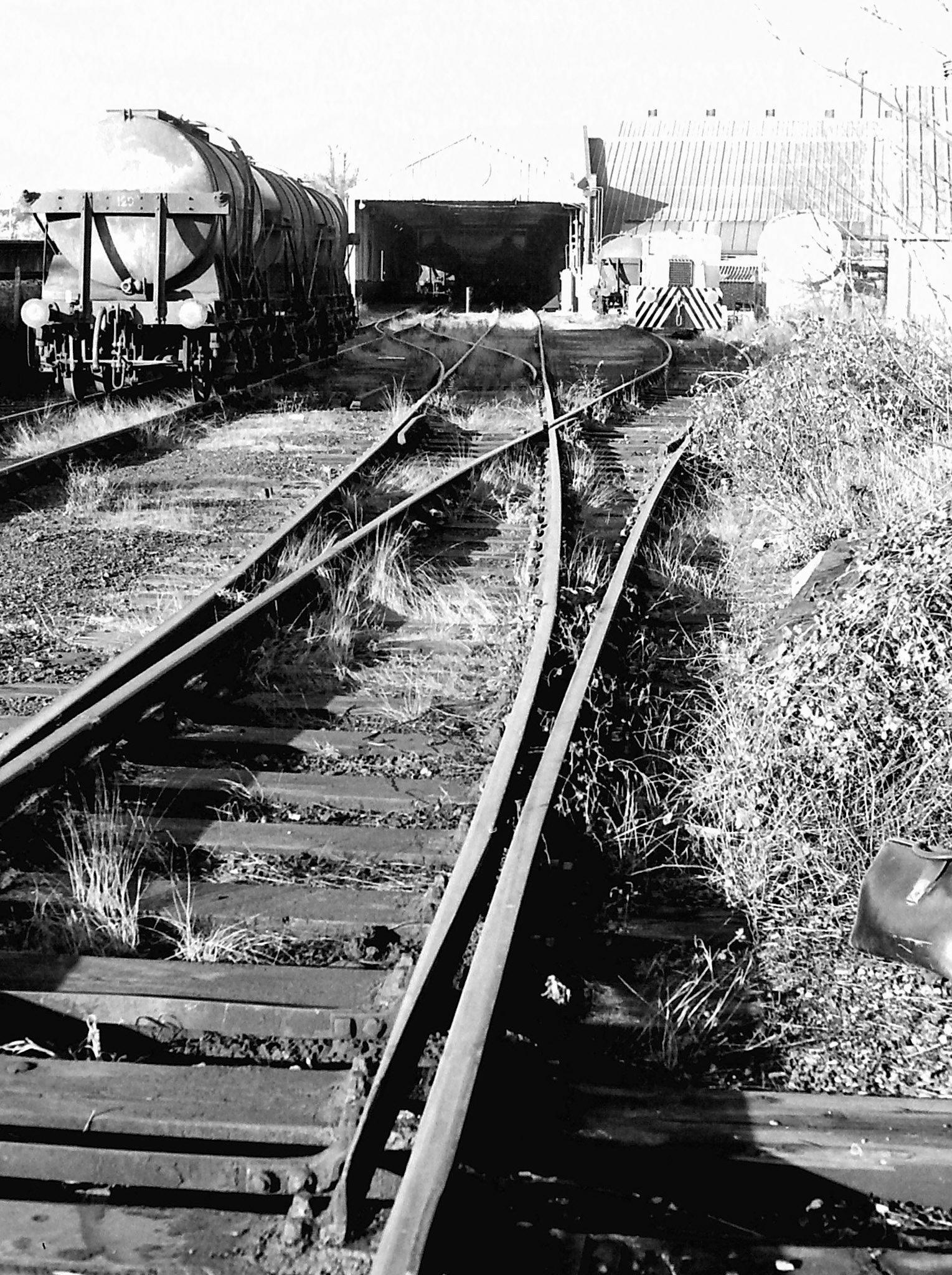 1970's South Morden rail unloading bay in operation. (Photographer Sam Jones)