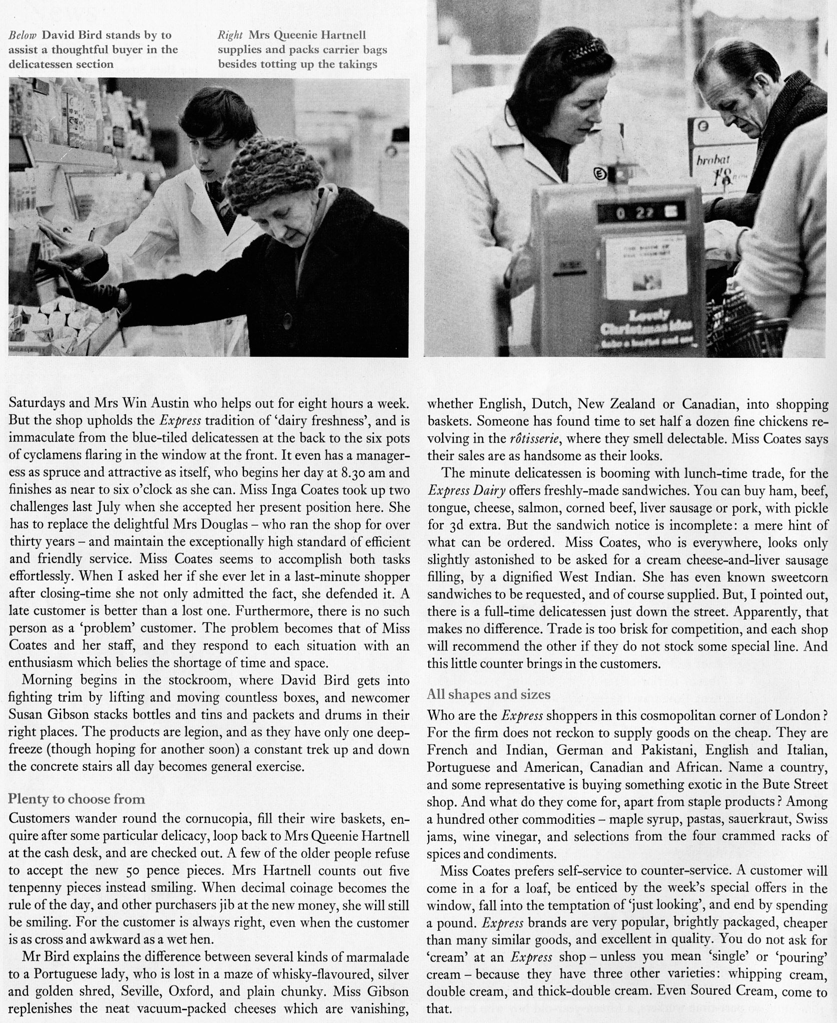 1970 Bute Street Shop in London SW7 Kensington