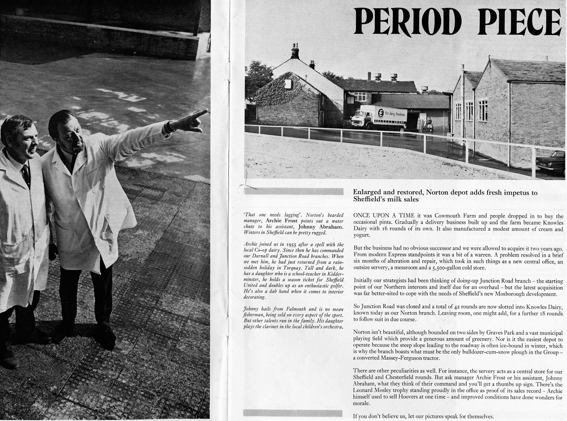 1972 Knowles Dairy, Norton, Sheffield renovation by Express Dairy