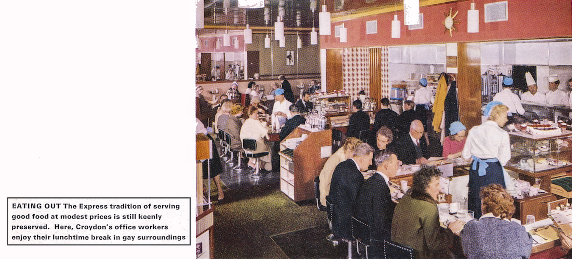 1966 Croydon restaurant. (Express in 1966 Brochure, courtesy Paul Luke)