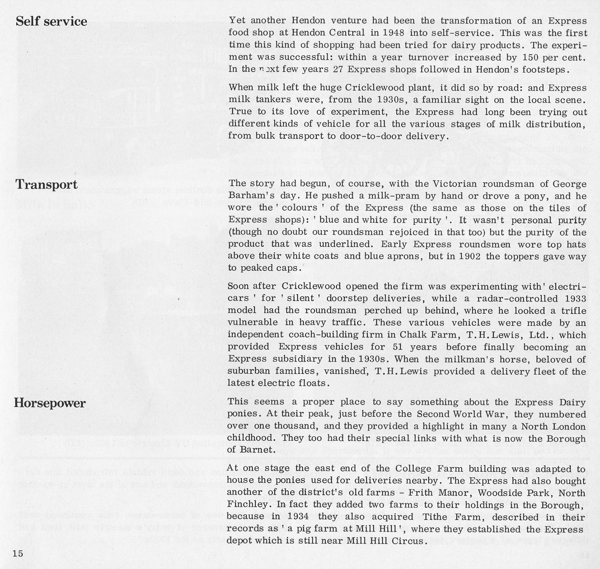 1983 Milk for the millions - Brigid Grafton Green, Barnet Libraries Local History Publications