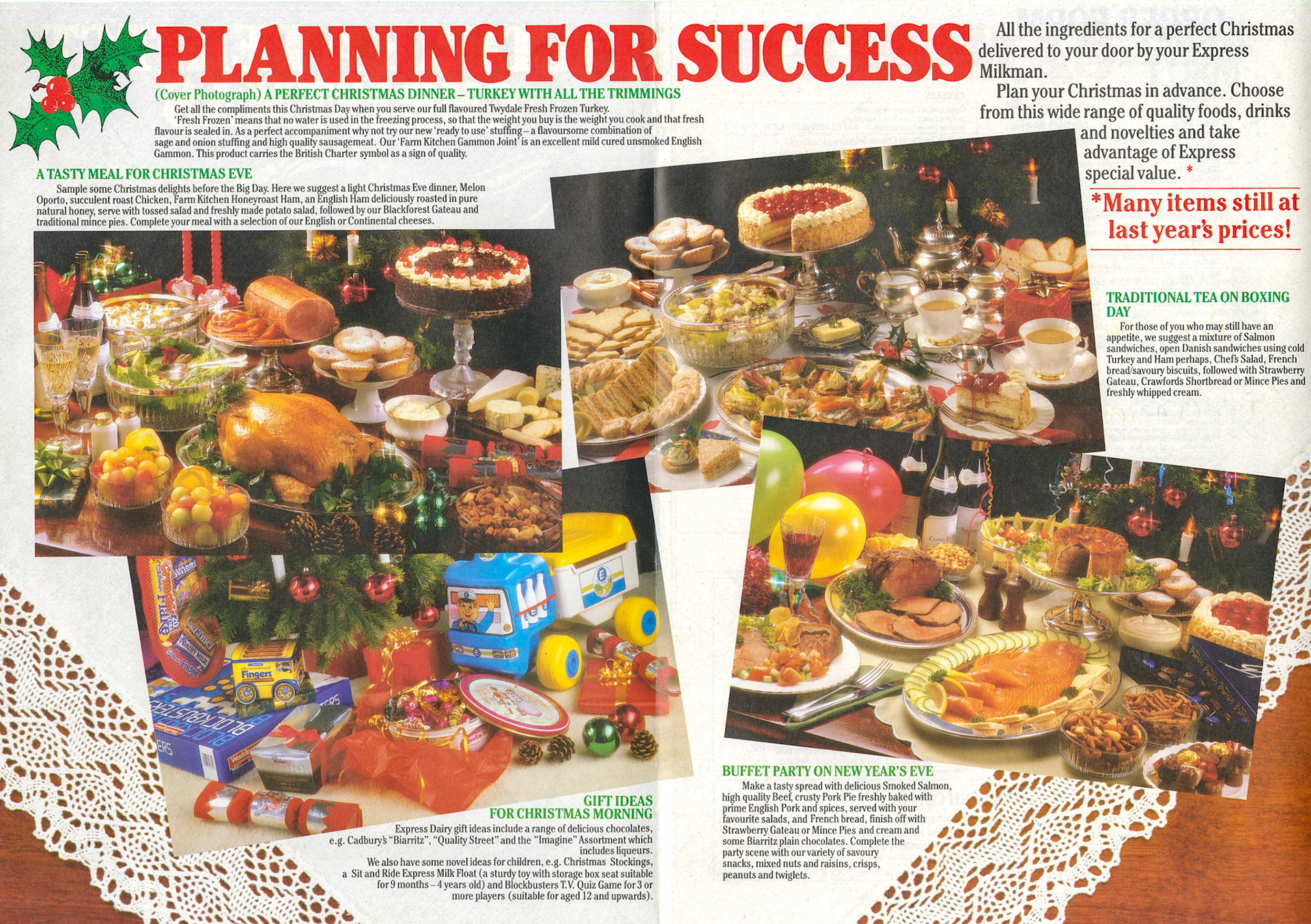 1986 Christmas Hampers leaflet (Courtesy Paul Luke)