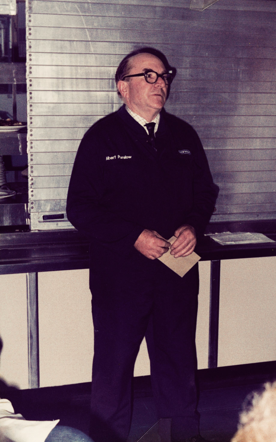 1985 Albert Purslow's retirement (Joe Lyons Collection)