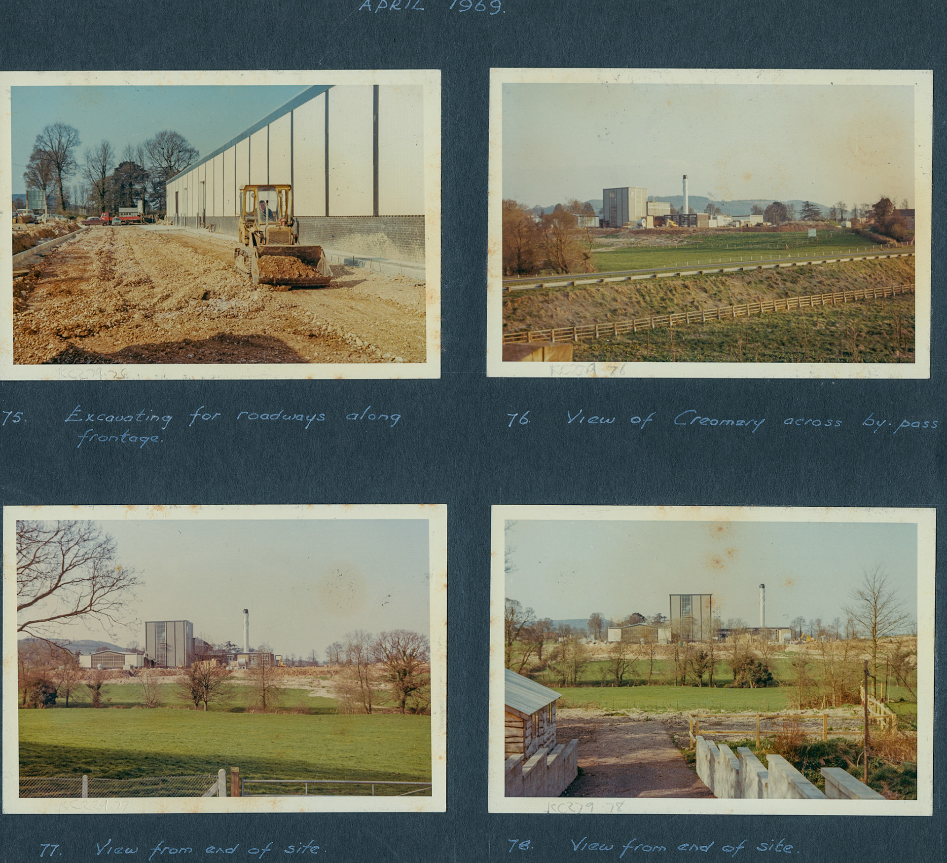 1968 A Photographic Record of the Construction of the Creamery (Courtesy Allhallows Museum, Honiton)