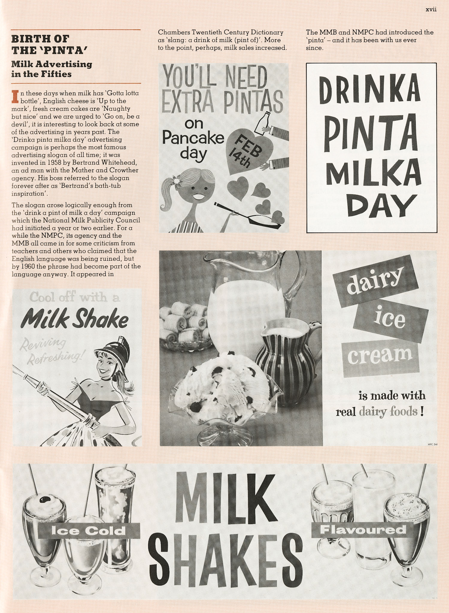1950s Milk Adverts (From Insert in MMB Magazine, Sept-Oct, courtesy Andy Wallis)