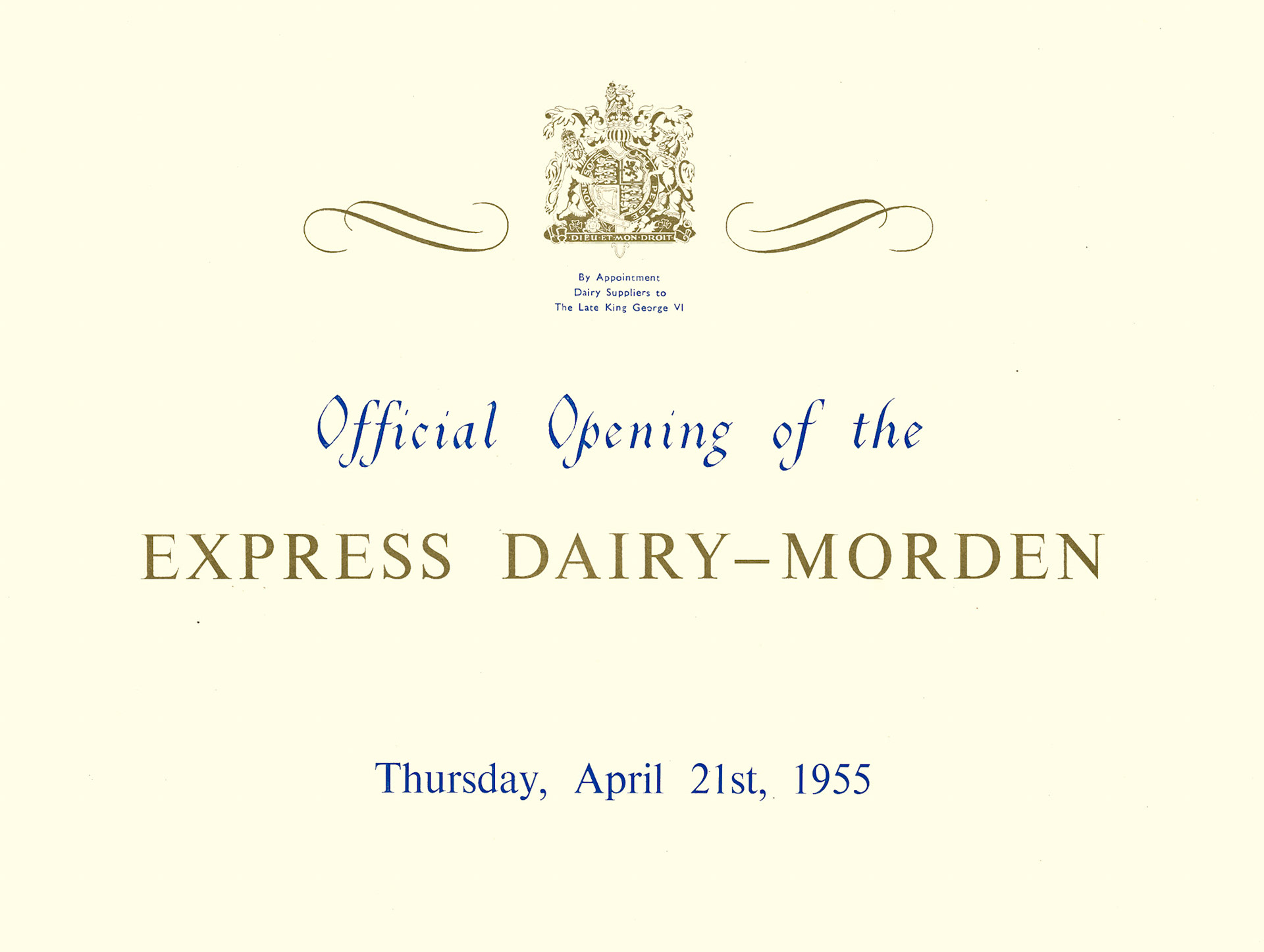 1955 South Morden Official Opening Brochure (Courtesy Paul Luke)