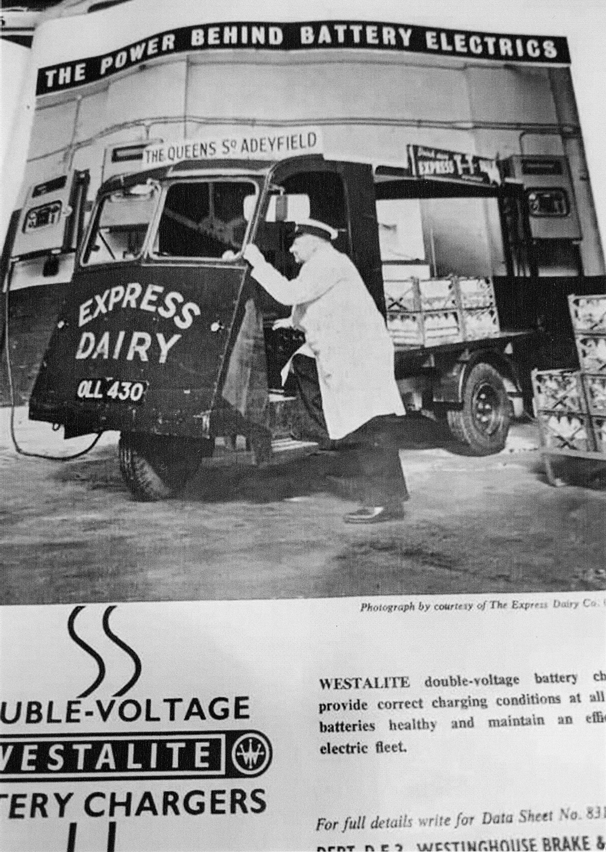 1950s Adeyfield Queens Square (Hemel Hempstead) float shown on an exhibition poster. (Courtesy Dave Fane)