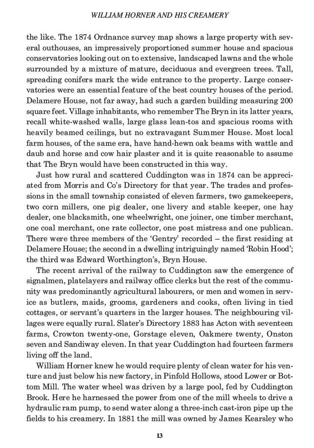 William Horner and his Creamery, Jill King