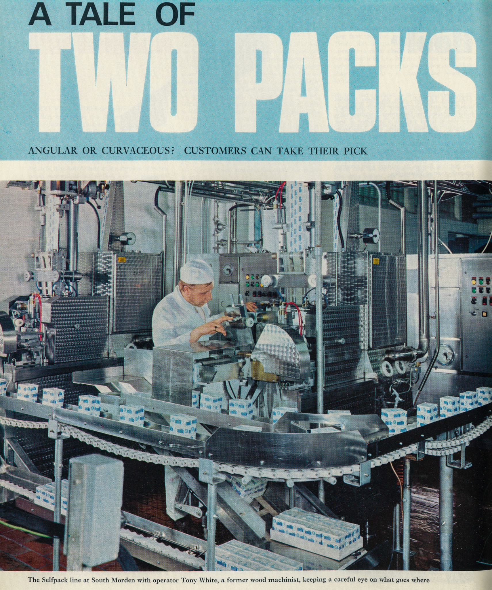 1972 Tale of two packs - Selfpack line at South Morden with Tony White