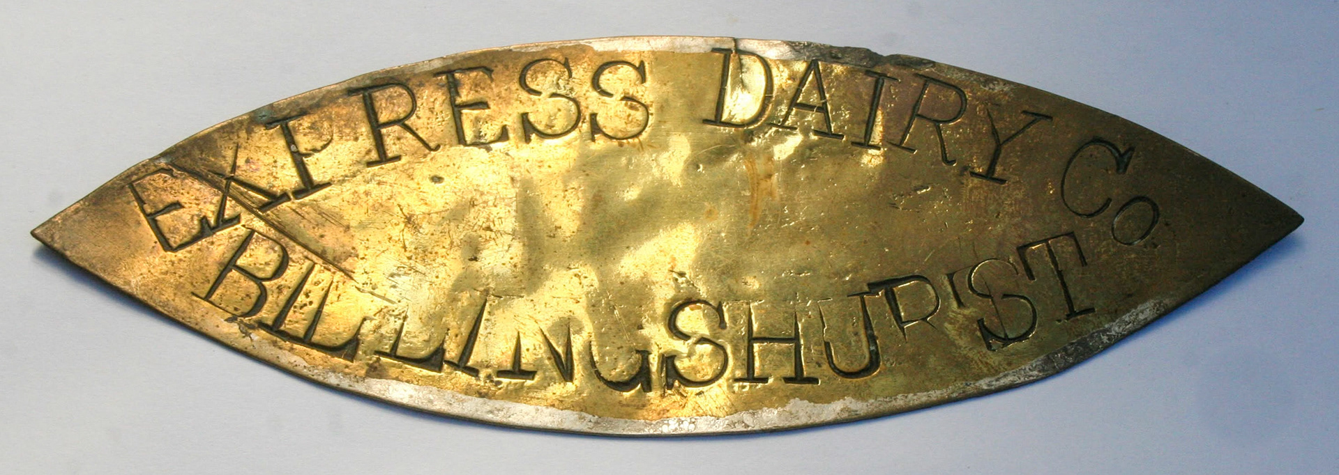 1930's? Billingshurst Creamery Churn Plate