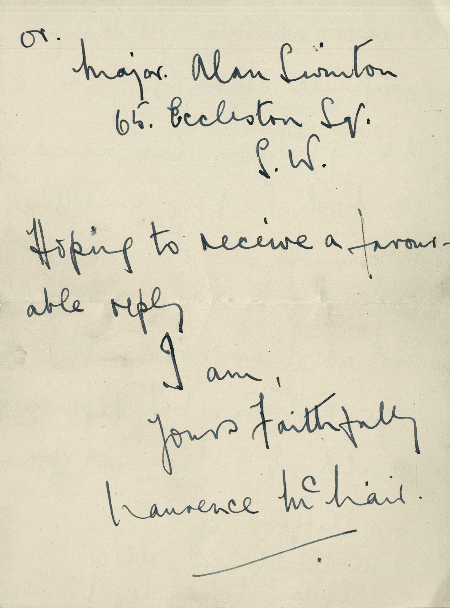 1930 Ruyton Co-operative Dairies-Cheesemaker Job Applications-Mr Laurence McNair