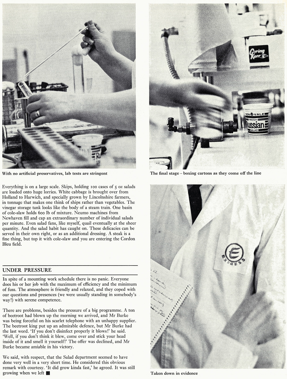 Express Dairy Tales South Ruislip Operations, R&D, Labs