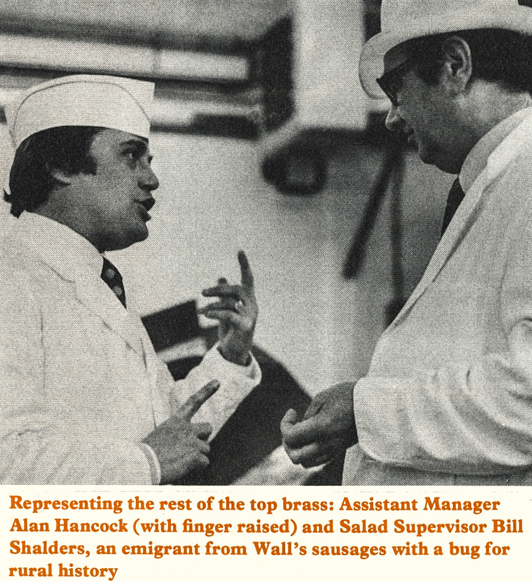 1977 Milborne St Andrew staff-Assistant Manager Alan Hancock and Salad Supervisor Bill Shalders. (Express News Summer)