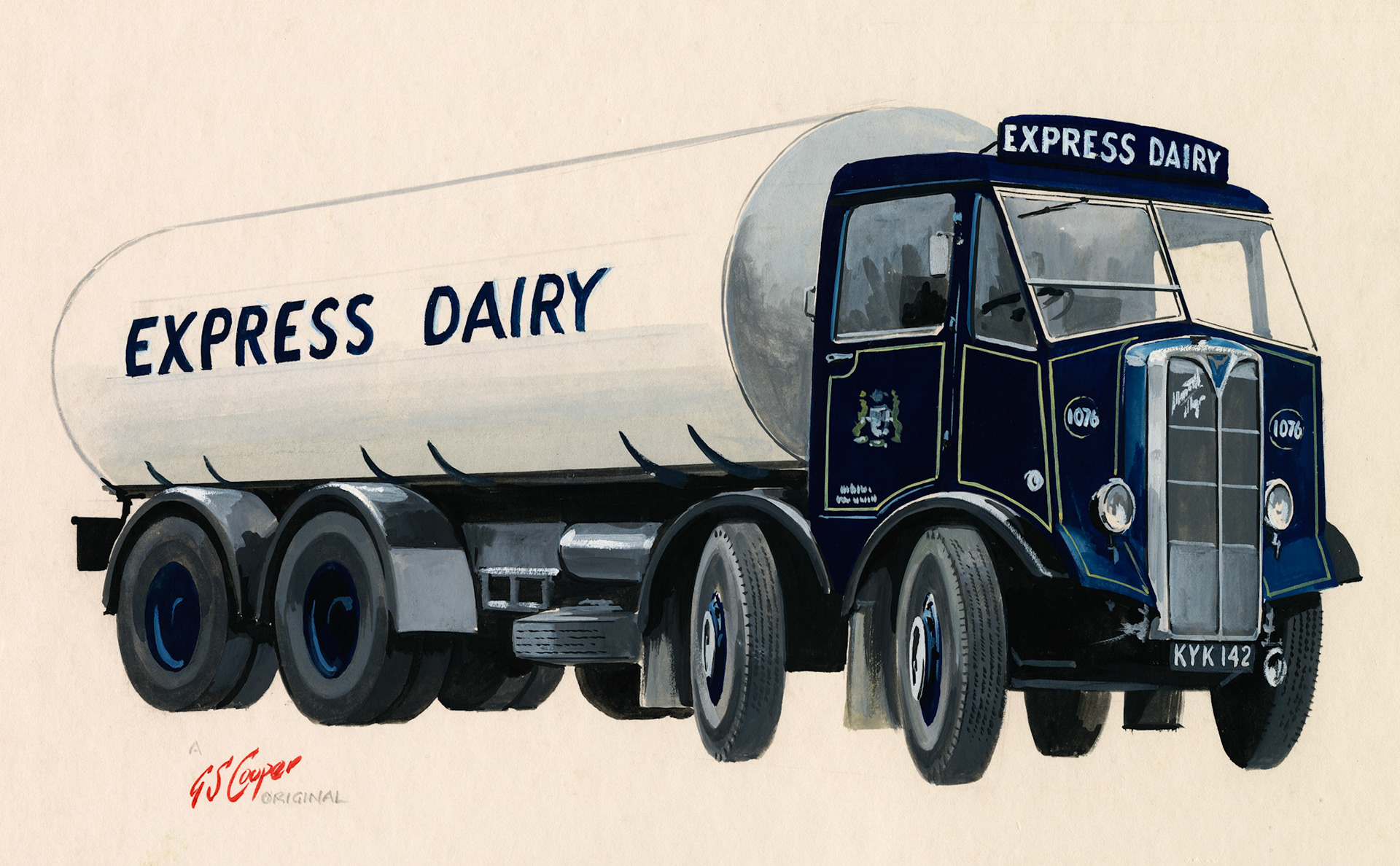 1960's GS Cooper's Express Dairy tanker. (Courtesy Keith Sweetland)