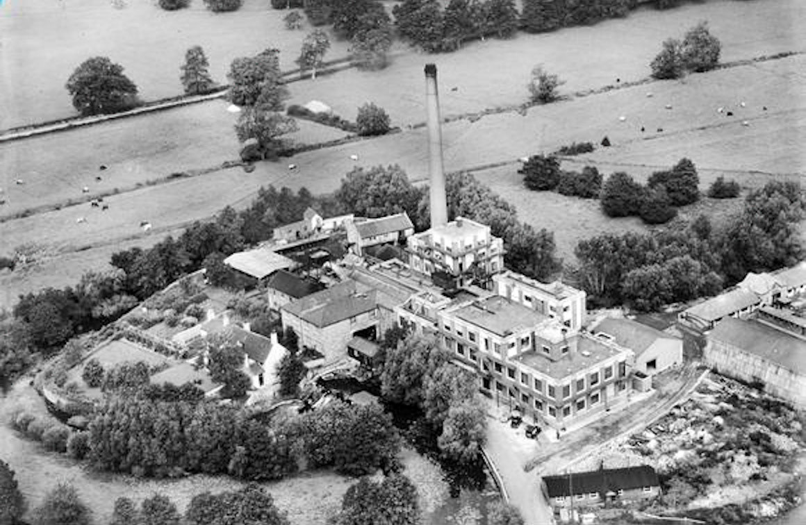 1937 Staplemead. Aerial views of the then Aplin & Barrett site. (Courtesy Colin Carpenter, from BritainFromAbove EPW058920)