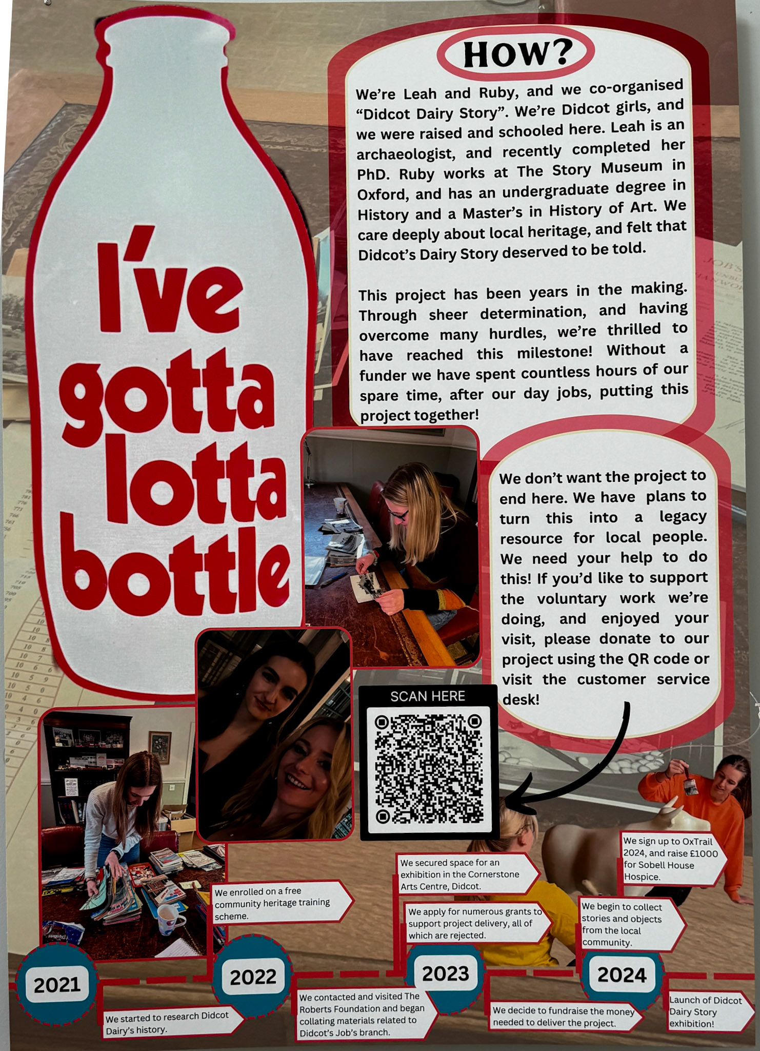 2024 The organisers and supporters, including Express Dairy Tales. (Didcot Dairy Exhibition 2024, Cornerstone Arts Centre)