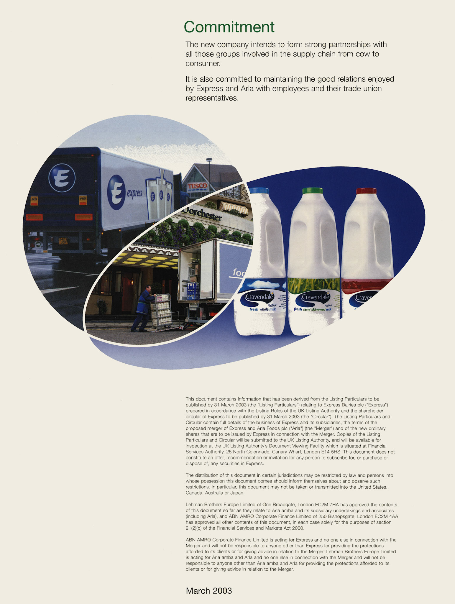2003 Arla takeover of Express Dairy (Courtesy Michael Aldread)