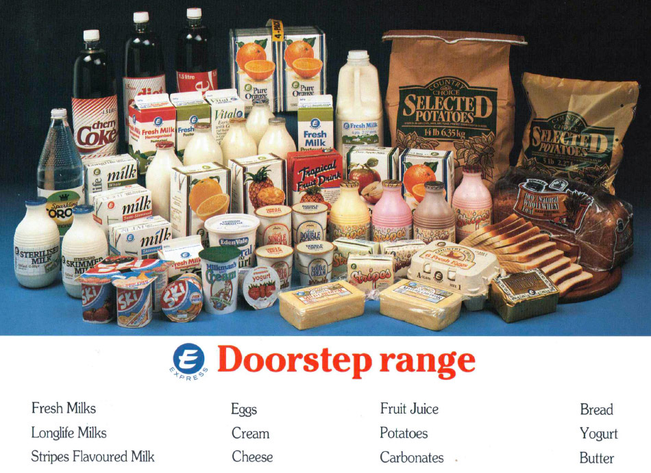 1980's Express Doorstep direct delivery leaflets (Courtesy Robert Turner)